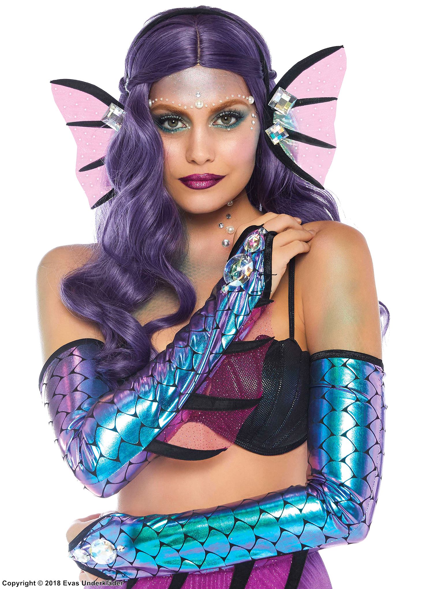Siren, costume set, rhinestones, fish scales
